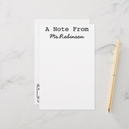 先生鑑賞科学テーマ文房具 便箋