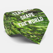 先生鑑賞緑の渦巻き旋回抽象芸術 ネクタイ (ロール)