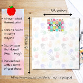 先生鑑賞虹の鉛筆パーソナライズされた ノートパッド