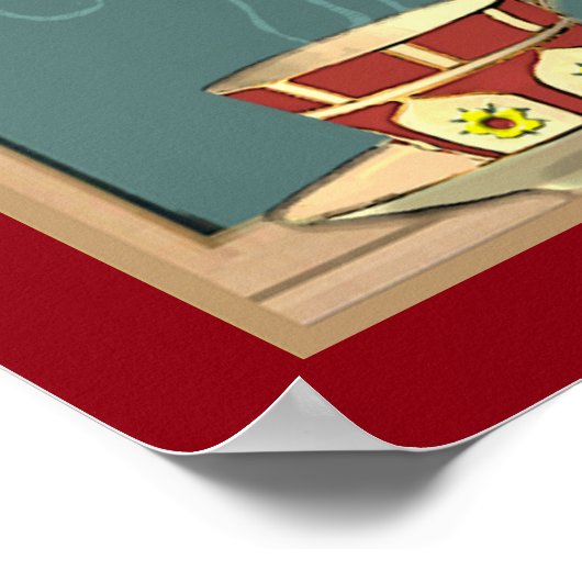 先生鑑賞装飾 ポスター (角)