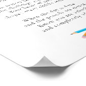 先生鑑賞赤青鉛筆 ポスター (角)