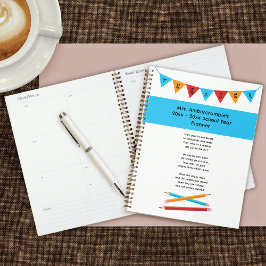 先生鑑賞赤黄青鉛筆 プランナー手帳