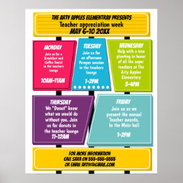 先生鑑賞週間の日程 ポスター