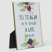 先生鑑賞週間先生引用文タイポグラフィ フォトプラーク (側面)