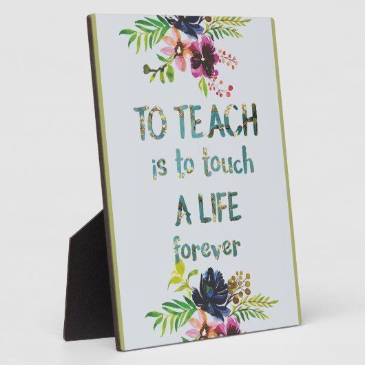 先生鑑賞週間先生引用文タイポグラフィ フォトプラーク (側面)