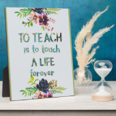 先生鑑賞週間先生引用文タイポグラフィ フォトプラーク (側面)