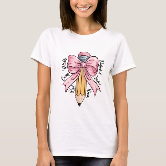 先生鑑賞鉛筆コケット Tシャツ (正面)