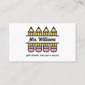 先生鑑賞鉛筆テーマ 名刺 (正面)