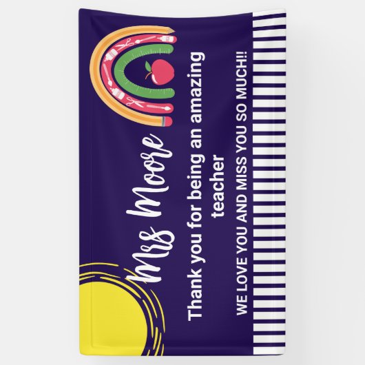 先生鑑賞 横断幕 (縦)