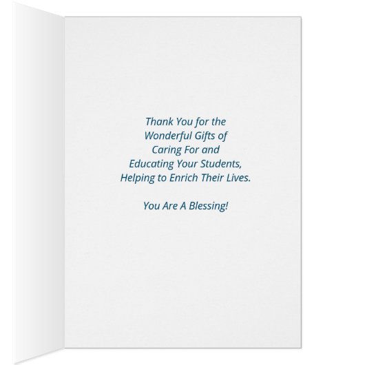 先生開花サンキューカード (内側 (右))