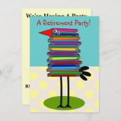 先生除·売却パーティの招待状 招待状 (正面/裏面)