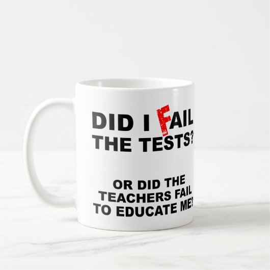 先生障害おもしろマグカップ コーヒーマグカップ (左)