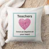 先生離れがハートの枕に印を付ける クッション (ブランケット)