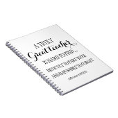 先生離れ退職の感謝していあなた引用文別 ノートブック (右側)