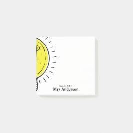 先生電球学校のメモ ポストイット