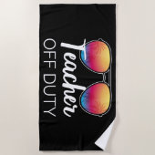 先生非関税I ビーチタオル (正面)