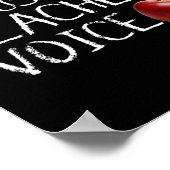 先生音声おもしろいを使わない ポスター (角)