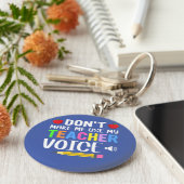 先生音声を使わない キーホルダー (側面)