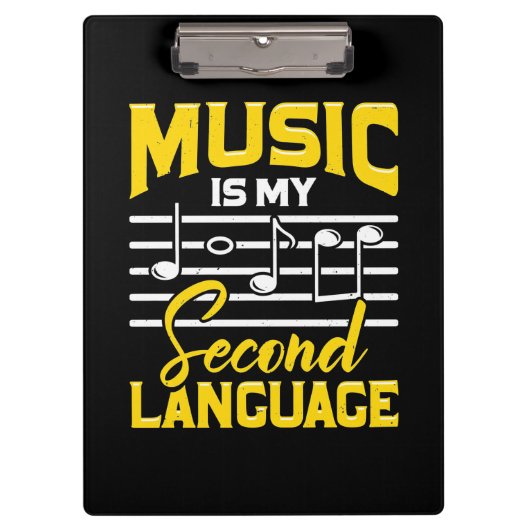 先生音楽は私の第二言語である クリップボード (正面)