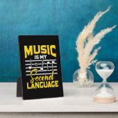 先生音楽は私の第二言語である フォトプラーク (側面)