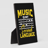 先生音楽は私の第二言語である フォトプラーク (側面)
