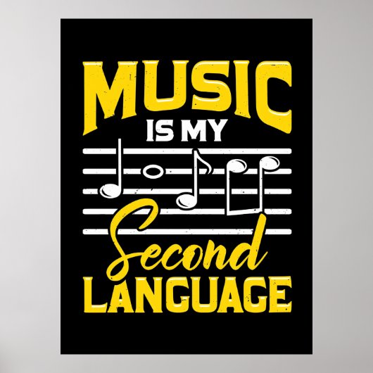 先生音楽は私の第二言語である ポスター (正面)