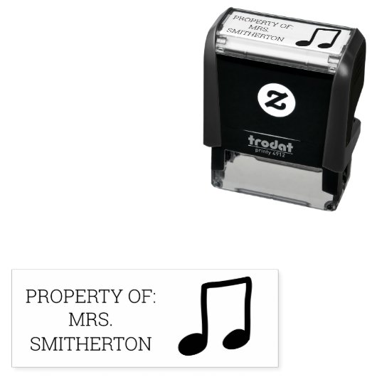 先生音符新学期特性 セルフインキングスタンプ (インサイチュ)