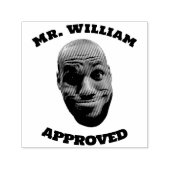 先生顔スタンプ、おもしろい顔先生承認 セルフインキングスタンプ (デザイン)