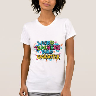 先生風変わりビルドキャラクター落書きTシャツ Tシャツ