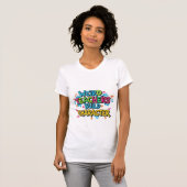 先生風変わりビルドキャラクター落書きTシャツ Tシャツ (正面フル)