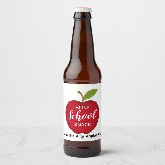 先生食後のスナックビール ビールラベル (正面)