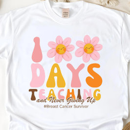 先生100日の学校がん生存者ギフト Tシャツ