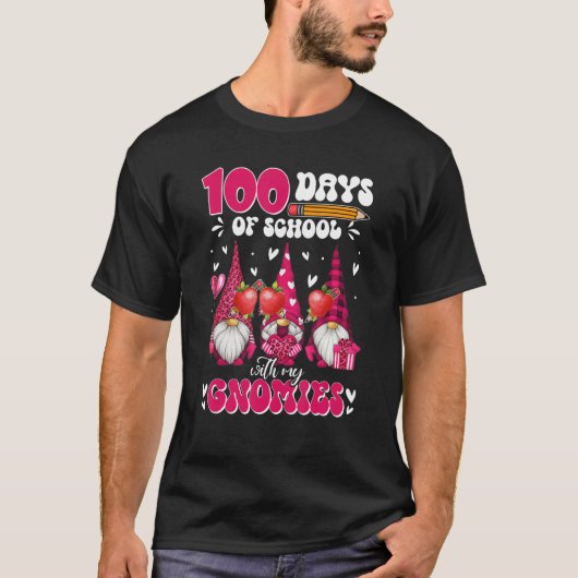 先生100日の学校と私のGnomiesの同等 Tシャツ (正面)