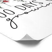 先生100日成長100日お祝いT ポスター (角)