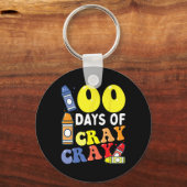 先生100日Cray Cray 100th Day Of School Boy キーホルダー (正面)