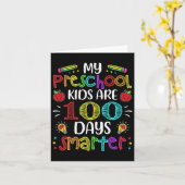 先生100頭が切れる日100日目の学校贈り物 カード (黄色い花)