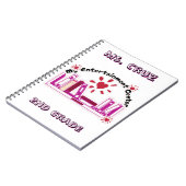 先生2年生カスタムスパイラル写真ノート ノートブック (左側)