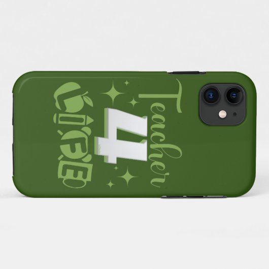 先生4ライフ#teacherライフ Case-Mate iPhoneケース (裏面(横))