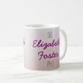 先生(あなたの名前) PhDの卒業のマグ コーヒーマグカップ (正面右)