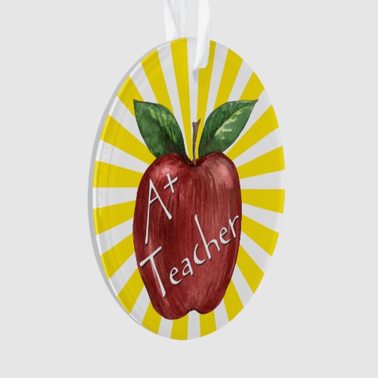 先生 – ありがとうオーナメント/ラベル オーナメント (正面)