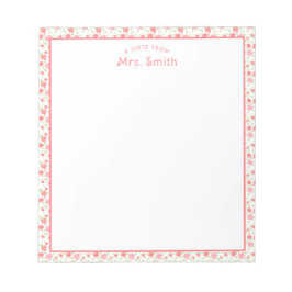 先生 |からのメモ ノートパッド