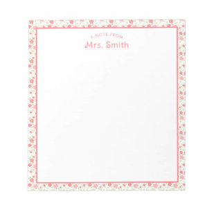 先生 からのメモ ノートパッド