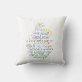 先生、アメリカ人MoJo Pilのためのパーソナライズな枕 クッション (裏面)