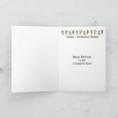 先生·アン·インテリカル·バダス·誕生日姉妹 カード (内部)