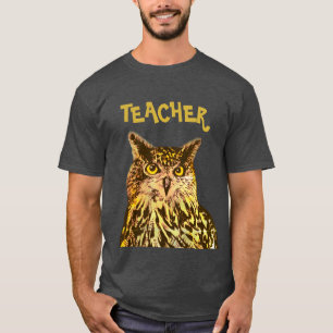 先生、イーグルフクロウTシャツ Tシャツ