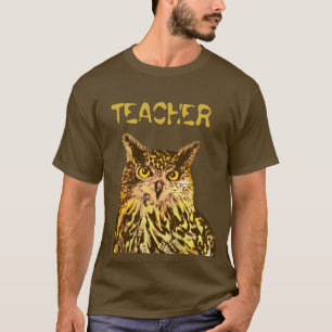 先生、イーグルフクロウTシャツ Tシャツ