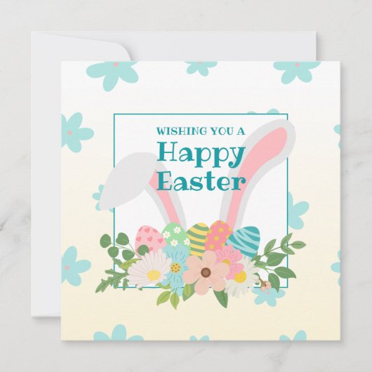 先生、イースターおめでとうございます カード (正面)