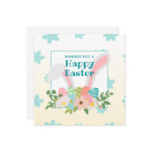 先生、イースターおめでとう カード (正面/裏面インサイチュ)