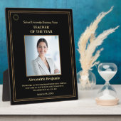 先生・オブ・ザ・イヤー・フォト金ゴールド・パーソナライズ賞 フォトプラーク (側面)