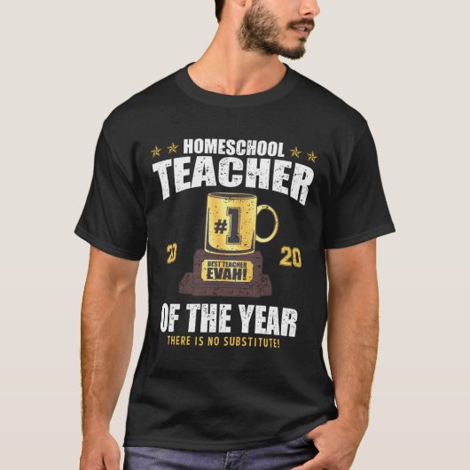 先生・オブ・ザ・イヤー・ホーム・スクール先生2020 Tシャツ (正面)